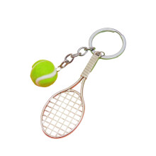 Athletic Style Keychain Miniature Tennis Set Stylish-Green