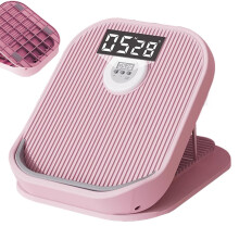 Slant Board For Calf Stretching, Portable Foot Stretching Board, 16Level Adjustable Inclined Ramp, Pink
