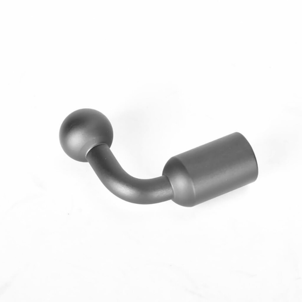Aluminum 17Mm Round Head Adapter With 1/4Inch Threaded Round Head Adapter Tripod Mount Socket Arm Connector For Phone Dark/Gray 9365049189422
