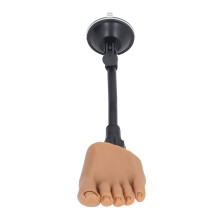 Silicone Nagelkunst Übungsfuß Modell mit Ständer für Heim-Salon Linker Fuß