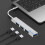 Διανομέας USB με 4 θύρες USB2.0, εξαιρετικά λεπτός φορητός διανομέας δεδομένων με 5