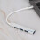 Διανομέας USB με 4 θύρες USB2.0, εξαιρετικά λεπτός φορητός διανομέας δεδομένων με 6