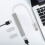 Διανομέας USB με 4 θύρες USB2.0, εξαιρετικά λεπτός φορητός διανομέας δεδομένων με 4