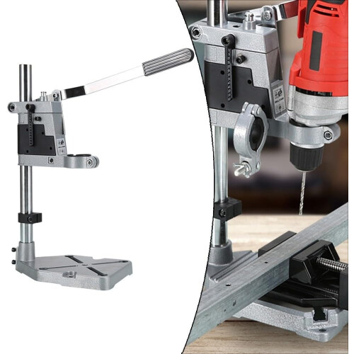 Adjustable Drill Holder for Precision Drilling, Features Non Slip Design and Ergonomic Construction (Double Hole) 1
