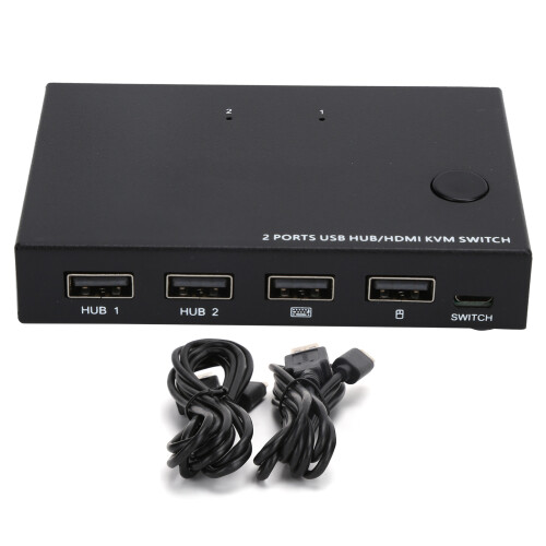 Διακόπτης KVM HDMI USB, Διακόπτης KVM 4K@60Hz με κοινή χρήση περιφερειακών USB Γρήγορη
