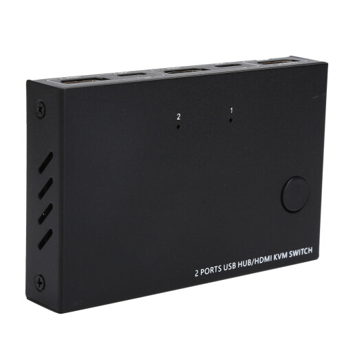 Διακόπτης KVM HDMI USB, Διακόπτης KVM 4K@60Hz με κοινή χρήση περιφερειακών USB Γρήγορη 2