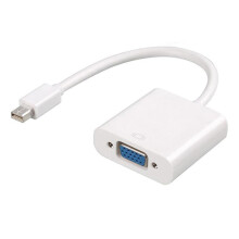 DisplayPort To VGA Cable Resolution White Compact VGA Adapter For Work Or School