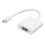 DisplayPort To VGA Cable Resolution White Compact VGA Adapter For Work Or School 1