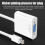 DisplayPort To VGA Cable Resolution White Compact VGA Adapter For Work Or School 2