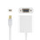 DisplayPort To VGA Cable Resolution White Compact VGA Adapter For Work Or School 3