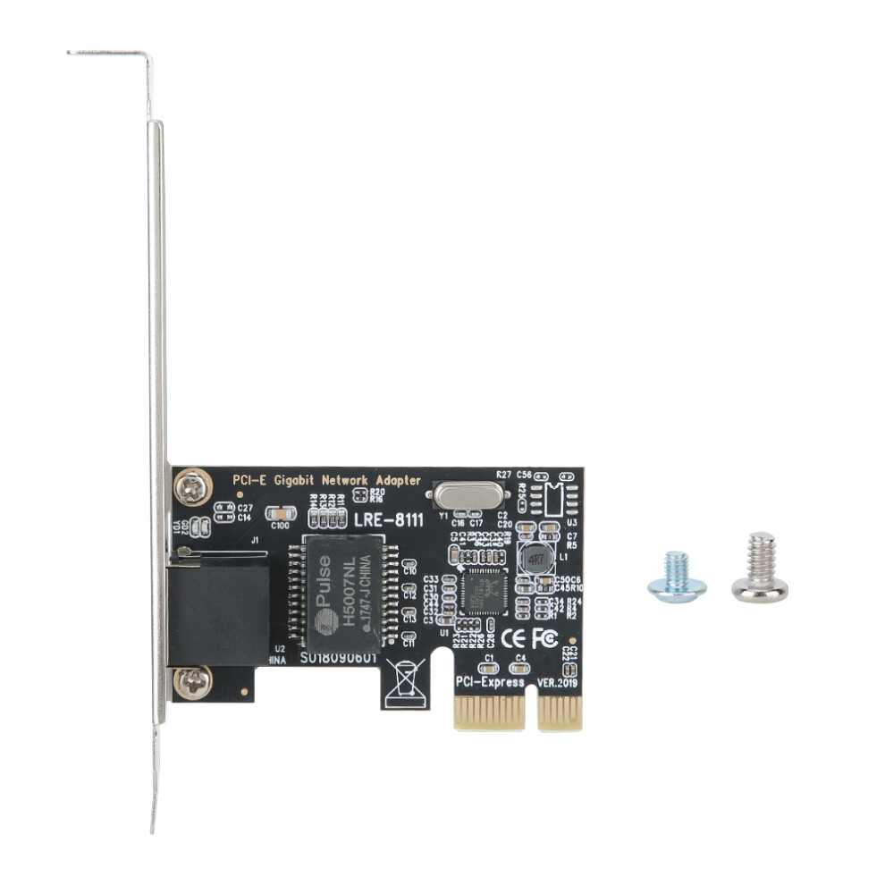 Pcie Gigabit Network Card High Speed Data Transmission 1000Mbps Ethernet Adapter Compatible With Windows Linux Mac Rj45 Lan Controller With Low Profil 9486358991145
