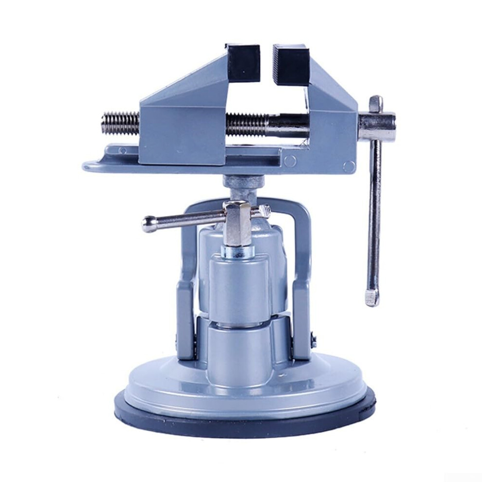 Vacuum Base Vise With Protective Rubber Jaw Cover, For Clamping Delicate Items, Features Multi Angle Positioning 9365049189903