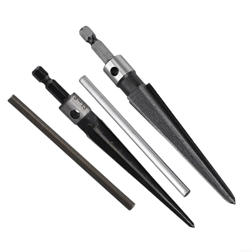 2 Pack Tapered Pin Hole Reamer Set 313Mm 516Mm Hex Shank Thandle Drill Tool For Wood Metal Projects 9365049190442