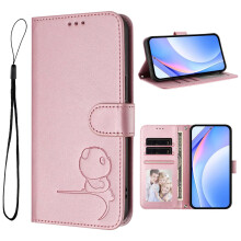 Samsung Galaxy A32 5G Case, Embossed Little Panda Shockproof Leather Wallet