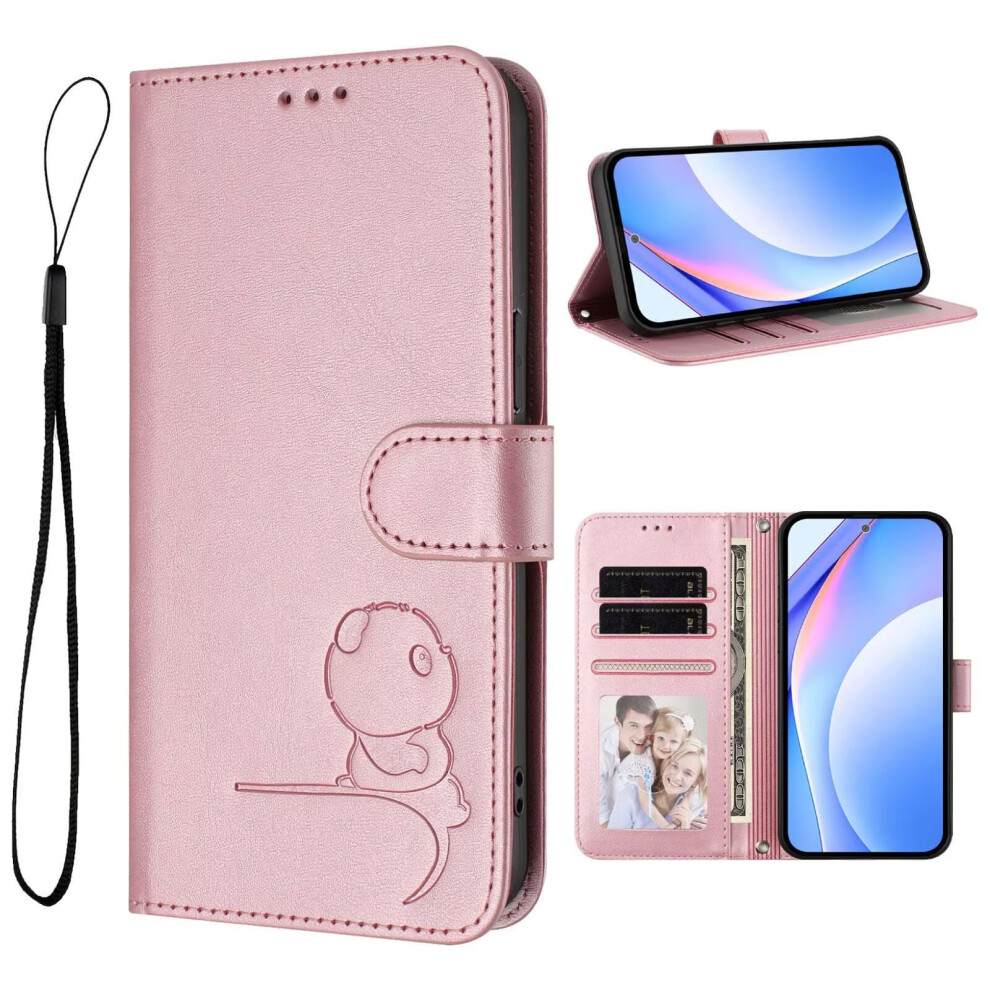 Samsung Galaxy A32 5G Case, Embossed Little Panda Shockproof Leather Wallet 9119770911209