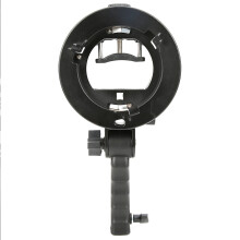 The S Shaped Bracket for Bowens Mount Camera Flashes, Black