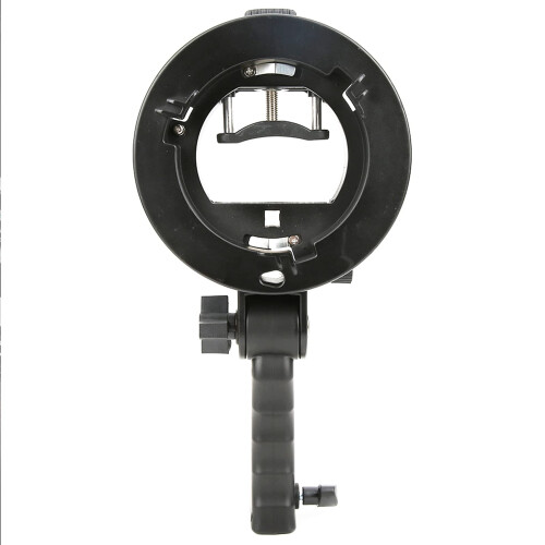 The S Shaped Bracket for Bowens Mount Camera  Flashes, Black