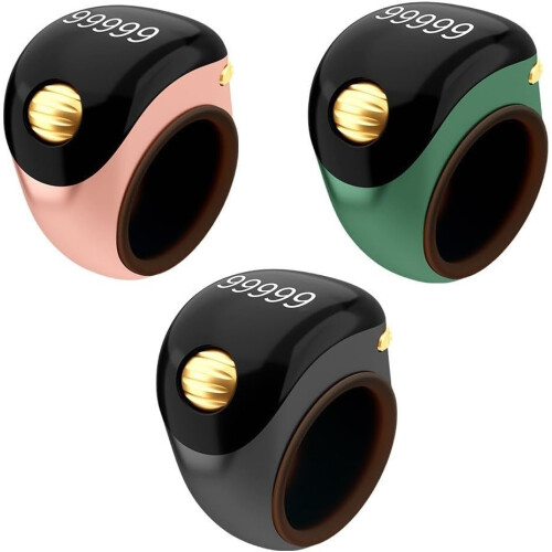 Adjustable Smart Digital Ring Counter for Prayers Portable and Lightweight (Pink) 2