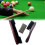 Pool Table Cleaning Brush Set,Billiard Pool Table Cleaner,Pool Table Rail Brush,Pool Cue Cleaning Cloth, Solid Wood Handle, red 2