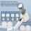 Electric Pasta Machine, Automatic Maker Mixer, Portable Cordless Tool, Includes 5Type Accessory Set, Compact EasyClean Design 5