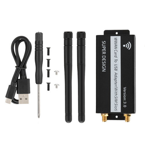 Βιομηχανικός μίνι προσαρμογέας PCIe σε USB 4G LTE Βιομηχανικό Dongle με υποδοχή κάρτας SIM