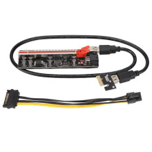 GPU-miningrisers Förbättrad design, säkerhet och stabila risers för Ethereum Litecoin ETH-mining med LED-indikatorer, stöder Expand PCIE X16Up