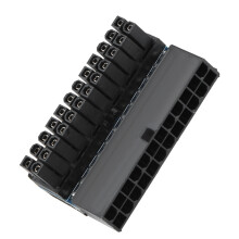 ATX24 tűs apa-nő adapter 90 fokban ferde alaplap tápegység csatlakozó ráöntött típusú irányváltó korlátozott magasságú házhoz
