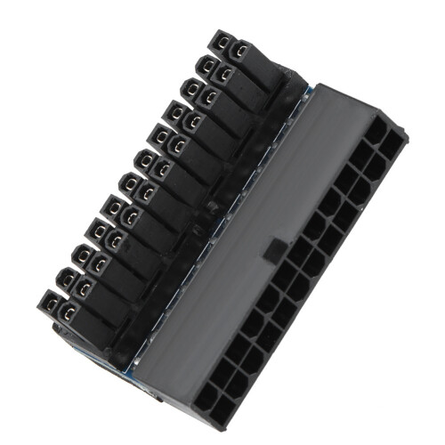 Προσαρμογέας ATX24Pin Αρσενικό σε Θηλυκό, Υποδοχή Τροφοδοτικού Κύριας Πλακέτας 90