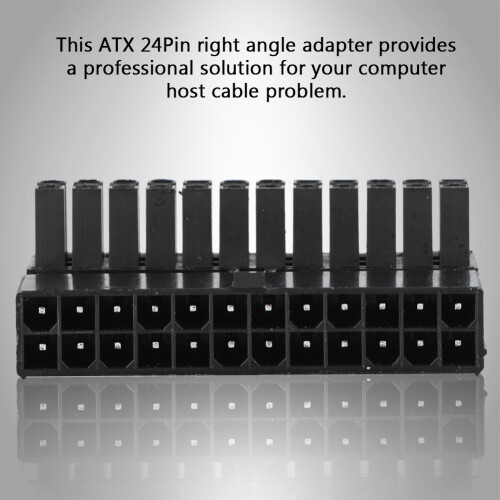 Προσαρμογέας ATX24Pin Αρσενικό σε Θηλυκό, Υποδοχή Τροφοδοτικού Κύριας Πλακέτας 90 1