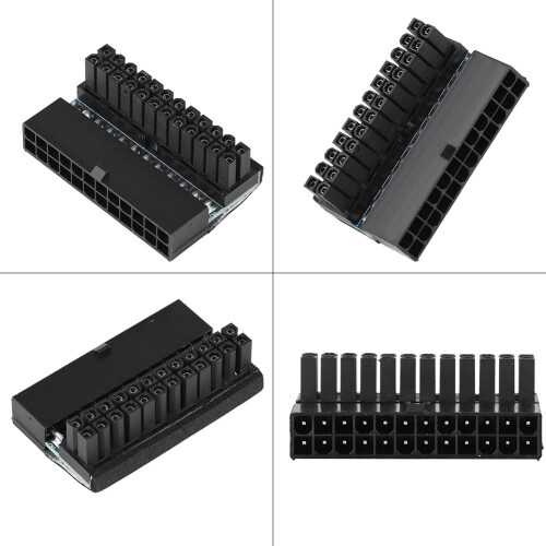 Προσαρμογέας ATX24Pin Αρσενικό σε Θηλυκό, Υποδοχή Τροφοδοτικού Κύριας Πλακέτας 90 2