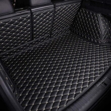 Car Boot Liner Protector for Nissan Ariya 20222024 PU Leather Waterproof FullCoverage Tailored Trunk Mat Black/Beige