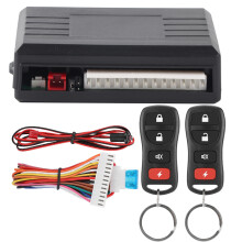 Kit universale di chiusura centralizzata con telecomando senza chiave per auto, con apertura del bagagliaio e controllo delle luci di direzione,