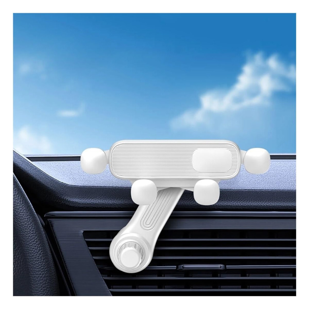 Car Phone Holder Mobile Phone Car Air Vent Phone Mount Clip Stand Car Holder For Cell Phone Phone Holder(White) White 9119770913265