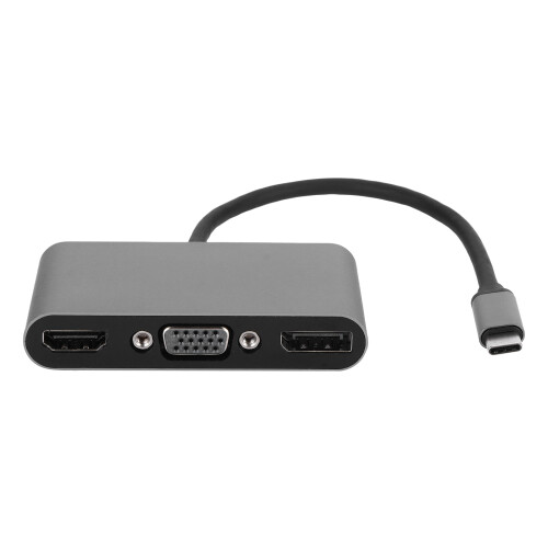 Σταθμός σύνδεσης πολλαπλών θυρών Thunderbolt3 συμβατός με 5 σε 1 με θύρα φόρτισης 4K HDMI DP 2