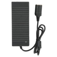 AC DC-konverter 12V 10A strømforsyning med kortslutningsbeskyttelse og forlænget netledning til universel enhedsopladning, god kvalitet, god
