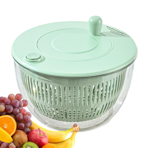 Pump Salad Spinner, Vegetable Dryer, Grater Slicer, Multifunction Kitchen Gadget Ref: 7007