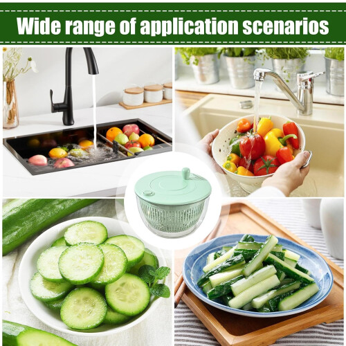 Pump Salad Spinner, Vegetable Dryer, Grater Slicer, Multifunction Kitchen Gadget Ref: 7007 2