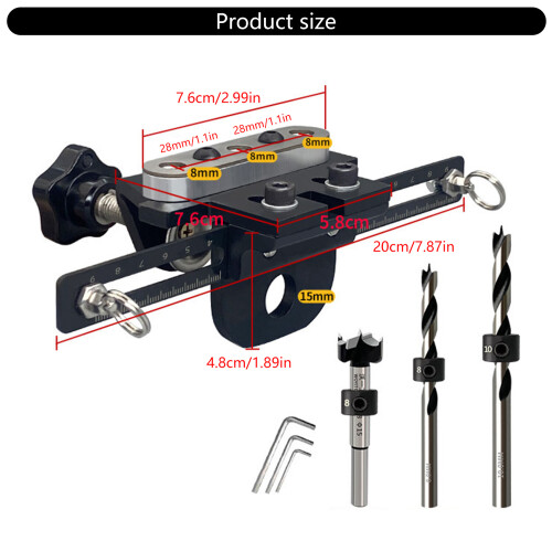 Doweling Jig Set Carbon Steel-12 Eccentric Wheel 2