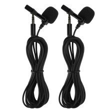 Microfon Lavalier cu mufă masculină de 3,5 mm, microfon condensator omnidirecțional cu clips, microfon de rever pentru înregistrare vocală