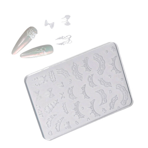 Reusable Silicone Stamp Templates Create Nail Decals With-JT097