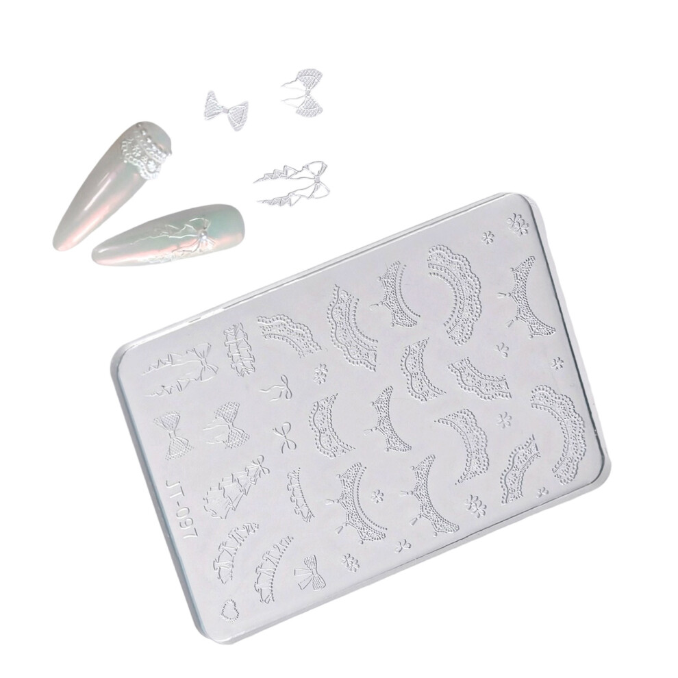 Reusable Silicone Stamp Templates Create Nail Decals With-JT097