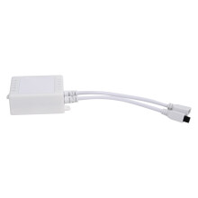 Controlador remoto sem fio para LED RGBW com brilho ajustável, Wi-Fi integrado, controle de voz e aplicativo compatível, duas saídas e controle