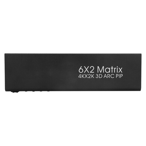 Πολυλειτουργικός διακόπτης HDMI Matrix 6x2 με διαχείριση EDID και ARC, διακόπτης HDMI 4K@30Hz για 2