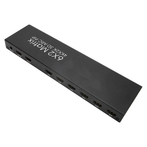 Πολυλειτουργικός διακόπτης HDMI Matrix 6x2 με διαχείριση EDID και ARC, διακόπτης HDMI 4K@30Hz για 1