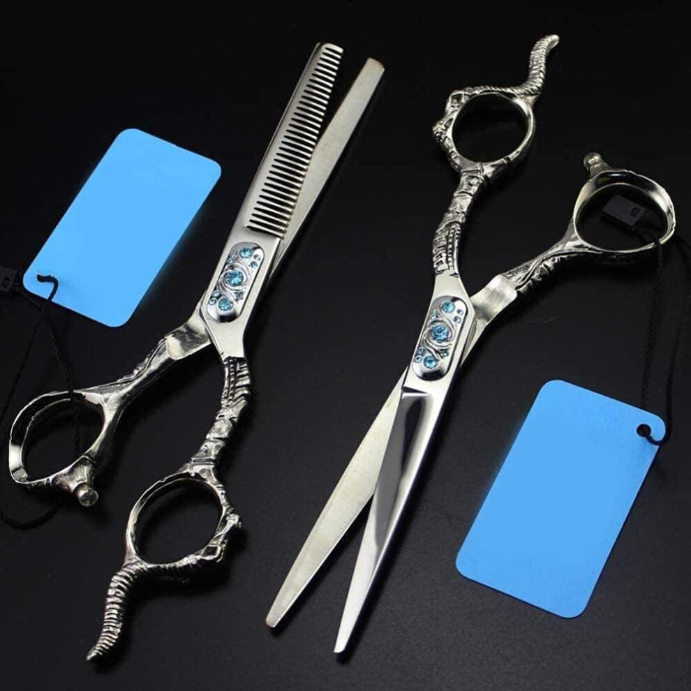 Hairdressing Scissors Barber Thinning Shears Cutting Scissors Set 6inch