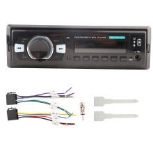 Autoradio avec entrée auxiliaire, Bluetooth, MP3, USB, radio AM/FM, écran LCD haute résolution, format simple DIN, sans lecteur CD/DVD. Bonne