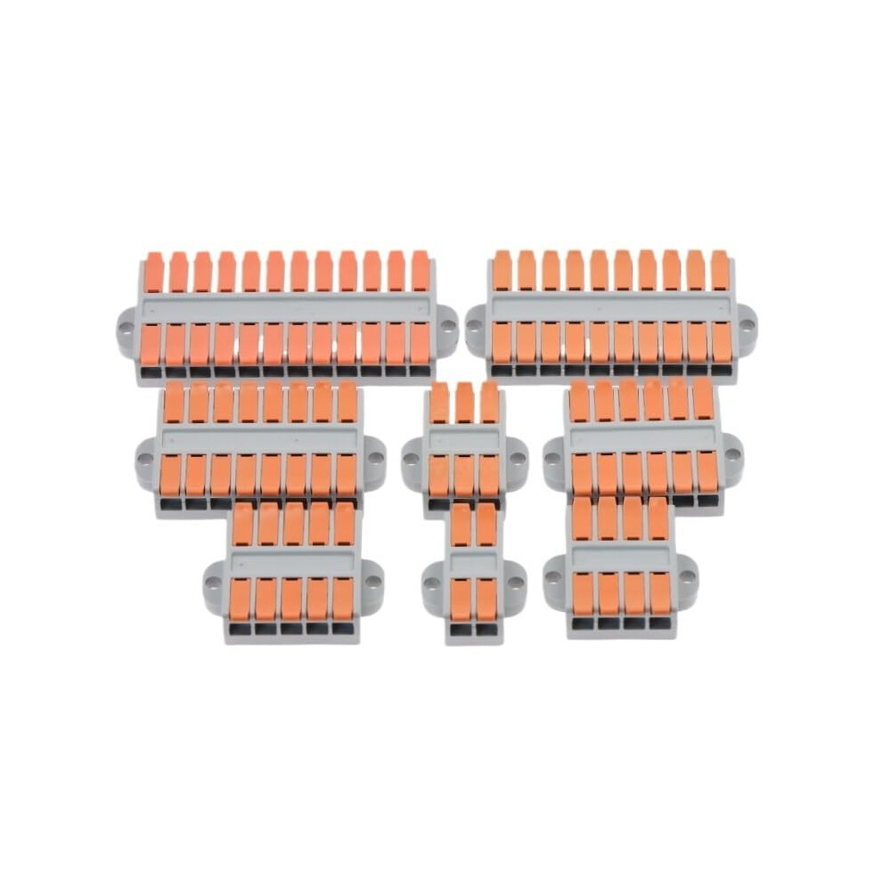 Fast Wiring Compact Conductors Docking Cable Connectors Spl Pushin Terminal Block 0.56.0Mm/2210Awg(12P,50Pcs) 50Pcs 12P 9365049192286
