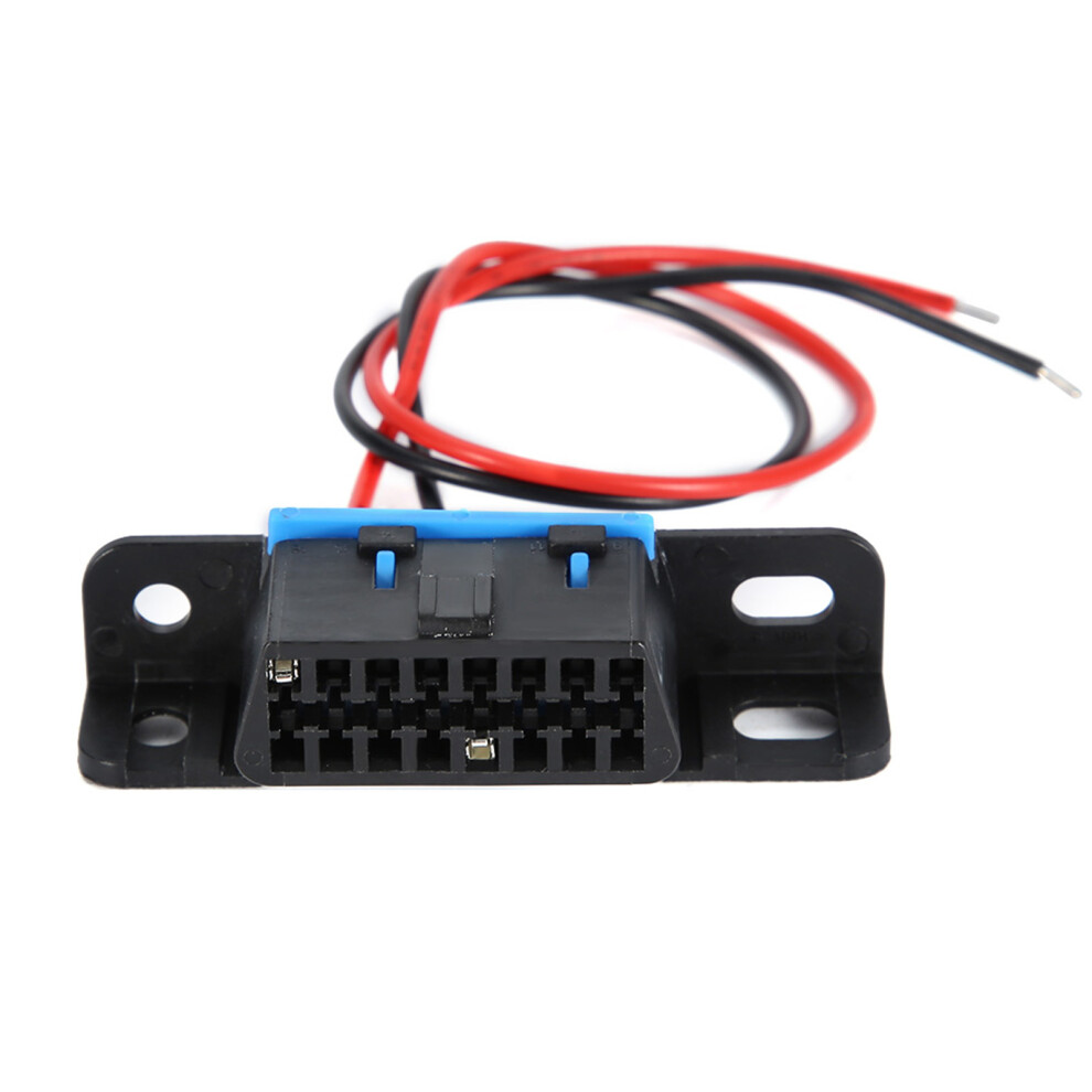 Obd2 Female Connector For Car Diagnostic, Universal Obd2 Port Fixed Wire Harness With Braided Sleeve Protection, 16 Pin Obdii Harness Dash Pigtail 9139052622395