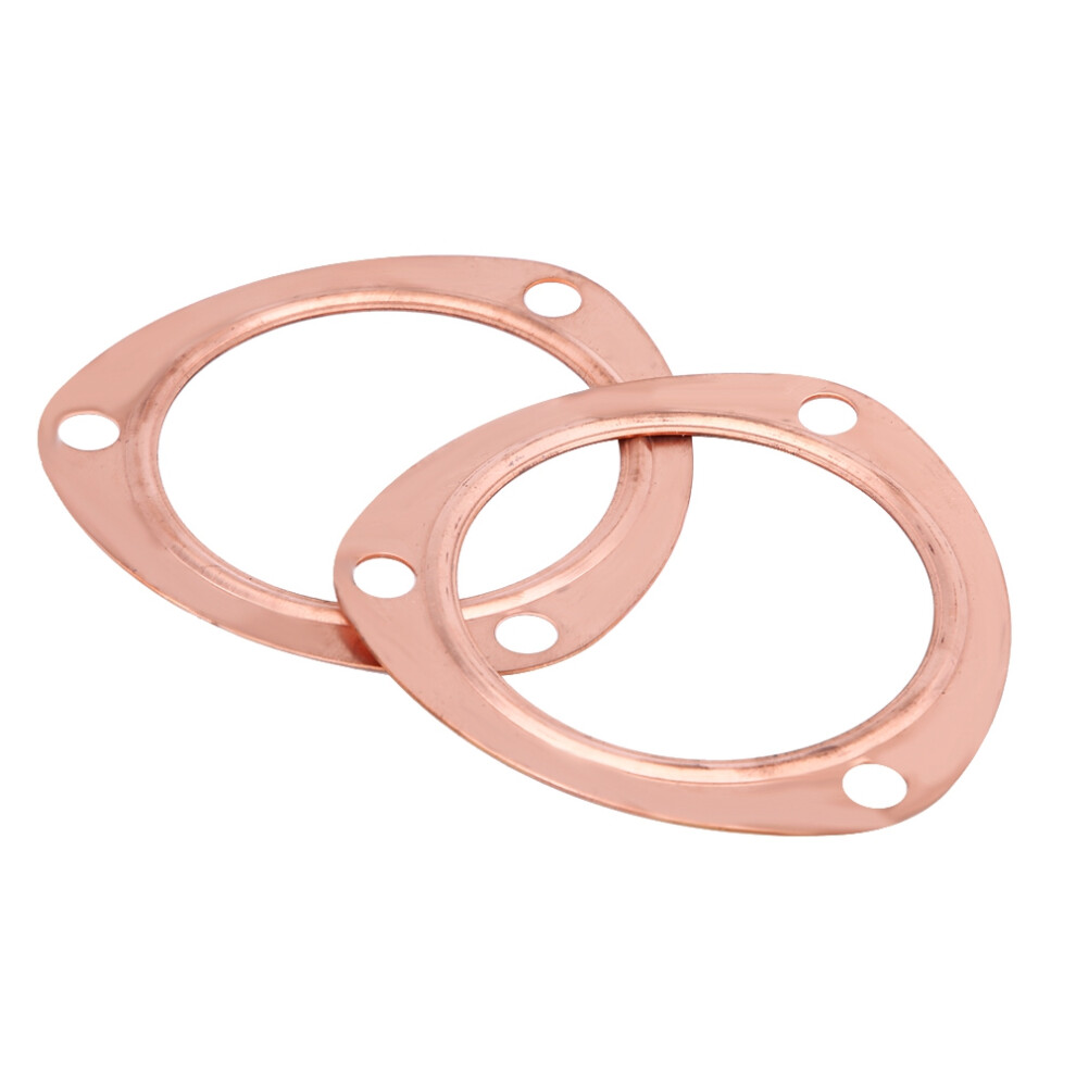 Header Collector Gaskets Copper Header Exhaust Collector Gaskets For Sbc Bbc Engines Durable Reusable Exhaust Gaskets Leak Proof Sealing Performance 9139052574434