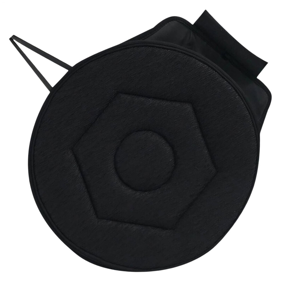 Portable Rotating Seat Cushion  360 Degree Rotating Disc, Durable Eva Pad  Swivel Mobility Aid Black